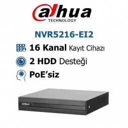 Dahua NVR5216-EI2 16 Kanal 4K Nvr Kayıt Cihazı